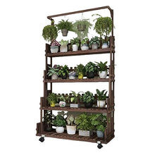 RWGOVLU Plant Stand Modern Plant Trellis Simple Retro Wooden Flower Stand Easy To Install Flowerpot Stand Classical Ladder Plant Holders For Outside Living Room Patio Balcony Pla