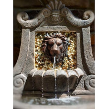 GLigeT Tabletop Fountain Lion Head Flower Circulation Water Outdoor Floor Water Feature, Garden Living Room Pool Water Feature Decoration Tabletop Water Fountain (Color : B)