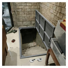 ERRULAN Outdoor Basement Cellar Door Cover, Floor Access Hatch Exterior Opening for Plumbing & Electrical, Heavy-Duty Crawl Space Entrance Panel(Black,LXW 32X23IN/810X580mm)