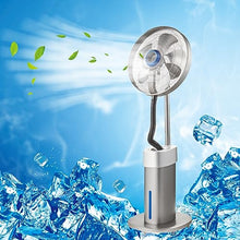 GFJYKDL Large Standing Floor Fan, Misting Fan for Industrial 19.6in 21.6in, W/3-Speed/7500ml Water Tank, Wheel Easy Moving, for Jobsite Restaurant Camping Outdoor Misti