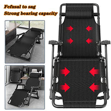 Natliedop Oversized Zero Gravity Chair Folding Portable Recliner with Adjustable Headrest Recliner X2