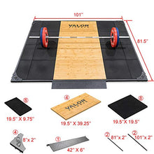 Valor Fitness Deadlift Platform Steel and Bamboo - Protective Rubber Flooring