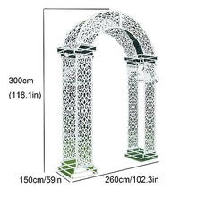 MELPHI Garden Arch Arbor Trellis for Climbing Plants Outdoor, Yard, Garden, Climbing Plants with Decorative,Outdoor Wedding Arch