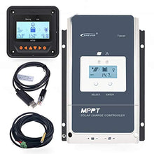 EPEVER 80A MPPT Solar Charge Controller 12/24/36/48VDC Automatically Identifying System Voltage with MT52 Remote Meter & Temperature Sensor RTS & Communication Cable RS485