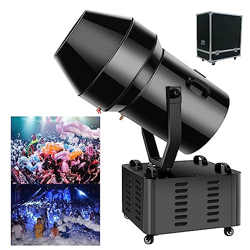JOSBY 3000W Outdoor Shaking Head Jet Foam Machine, 360° Shaking Head, Super Stacking Foam, Wide Coverage, for Swimming Pool Party Spray Blower Jet Foam Cannon Party Foam