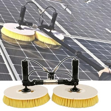 Electric Water Fed Pole Kit,Solar panel cleaning brush, Outdoor Window Glass Solar Panel Cleaning Brush, Extendable Pole Water Fed Pool Cleaning Brushl for Window Glass, Solar Panel,GPAA5.5M