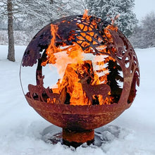 Esschert Design FF1011 Wildlife Fire Sphere, Rust Metal Finish - Large