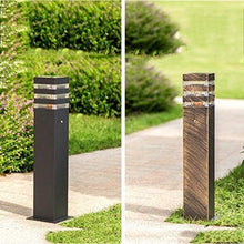 IP65 Waterproof Outdoor Garden Post Bollard Light Industrial Retro Column Lamp Aluminum Pathway Driveway Floor Lawn Landscape Lighting E27 Decoration Pillar Lantern High Pole Lamp