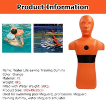 MZZKFC Lifesaving Training Dummy for Kids, Plastic Water Rescue Training Dummys 2 Pack Reusable, School/Community Drowning Prevention Teaching Dummy, Orange Yellow(Orange,1 Pack)