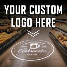 FinOti 90w,Custom GOBO Projector Light Custom Logo Lights Outdoor LED Rotating Customize Logo Spotlight Personalized Wall Outdoor Waterproof IP67 Image for Commercial Shop Entrance Floor