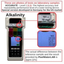 Digital Pool Water Tester, Bluetooth, Wi-Fi, App, Cloud, Pool Testing Kit, 27 Water Parameters, Accurate, All in One, Field Tested - PoolWaterLAB