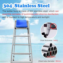 JIANSMZ Lifeguard Observation Chair, Lifeguard Chair for Water Park Swimming Pool Chairs Detachable Pool Chairs, Long Lasting Quality 47 59 71 inch Ladder Stool Bar Deck Poolside