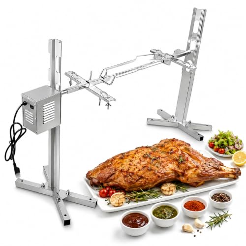 TBANVOO Rotisserie Roaster Grill Kit, Electric BBQ Rotisserie Stand