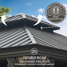 Kozyard Alexander 12' X 18' Hardtop Gazebo Gray