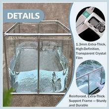 Large Outdoor Aquaculture Pool with Viewing Panel, PVC Above Ground Pond with Support & Drain Valve, Ideal Fish Pond for Koi, Goldfish, Breeding, and Temporary Water Storage(2x1.5x0.7m)