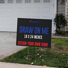 VictoryStore 18” x 24” Corrugated Plastic Blank Yard Signs Black 500-Pack