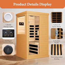 OUTEXER Far Infrared Sauna Home Sauna Spa Room Canadian Hemlock Wood 1200W