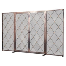 Generic 32inch Decorative Fire Spark Guard Gate 3 Folding Wrought Iron