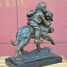 FENGSHUI-CAISHEN Pure Copper Dog Statue Aeneous