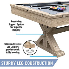Freetime Fun 7 FT 3 in 1 Multi Game Pool Table with Dining Top Rustic Oak