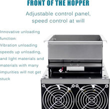 XURUIUS Bird Feed Blown Shell Splitter,Stainless Steel Grain Cleaning Winnower Machine,Adjustable Speed Fan,Rugged Suitable,for Millet