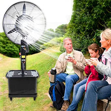Outdoor Misting Fan, 90°Oscillating Fan with Mist, Standing Floor Fans with 3 Wind Modes and 9 Gallon Large Capacity Tank, Outside Restaurant Gym Cooling Fan,71cm/28in