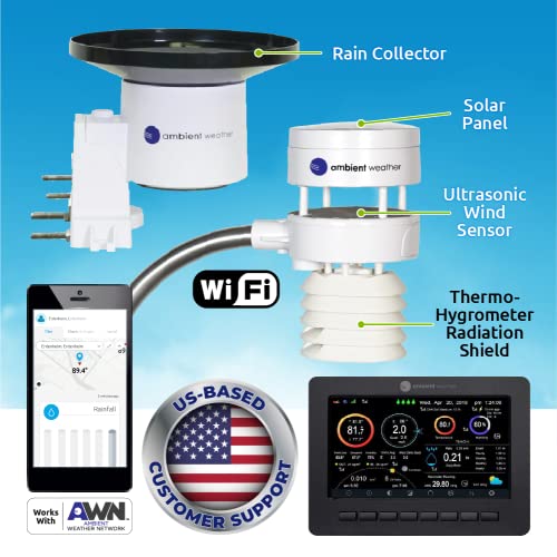 Ambient Weather WS-5000 Ultrasonic Smart Weather Station