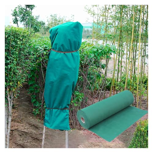 JYHHCYS Garden Bed Frost Protection Blanket, Ultra Fine Mesh Green Winter Cold Weather Frost Covers, Plant Covers Freeze Protection Kit for Vegetables, Flowers, Trees(150x10000cm)