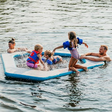 MISSION Inflatable Floating Pool Reef Lite Splash Mat Blue