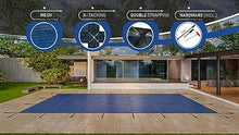 WaterWarden Inground Pool Safety Cover 20' x 50' Blue Mesh