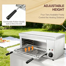 2000W Electric Salamander Oven, Thermostatic, Stainless Steel