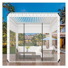 ZHENGQIAN PVC Tarpaulin with Zipper,Heavy Duty Transparent Tarps,0.5mm PVC Transparent Waterproof,for Pergola Patio Porch Gazebo Garage,Various Sizes can be Customized (Size : H3xW10m/H9.8xW32.8ft)