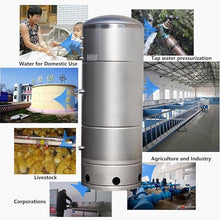 304 Stainless Steel Well Pressure Tank,for Home Bathroom/Rv/Garden/Washing Machines/Agricultural, with Mounting Kit((140x60cm/55x23in)400L/105Gal)
