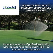 Underhill NozzleLocker Garden Water Hose Nozzle Kit, Sprayer, Jet, Fog, Mister, Heavy-Duty, with 1 Inch Magnum UltraMax Full Throttle Nozzle, HP-K4