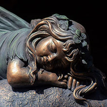 Large Magnesium Fairy Statues for Outdoor Use (Sleeping Fairy "Ivy")