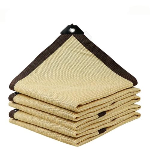 Sunblock Shade Cloth,Resistant 90% Sun Shade Cloth with Grommets Multiple Sizes(6mx6m(19.7ftx19.7ft))