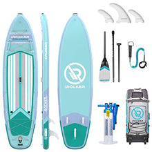 iROCKER Cruiser Inflatable Stand Up Paddle Board Aqua