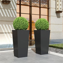 Outdoor Trapezoidal Planter Box Standing Pillar Flower Pot Flower Box