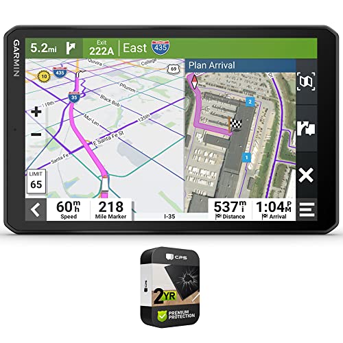 Garmin dezl OTR810 8-Inch GPS Truck Navigator Bundle with Premium 2-Year CPS Protection Pack
