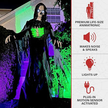Haunted Hill Farm 10-Ft Motion-Activated Towering Reaper Animatronic