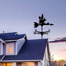 Weather Vane with Animal Ornament Stainless Steel Weathervane Wind Direction Indicator Easy to Assemble Metal Bracket Outdoor Garden Courtyard Decoration B 35X50CM (B 35X50CM) (A 35X50CM)