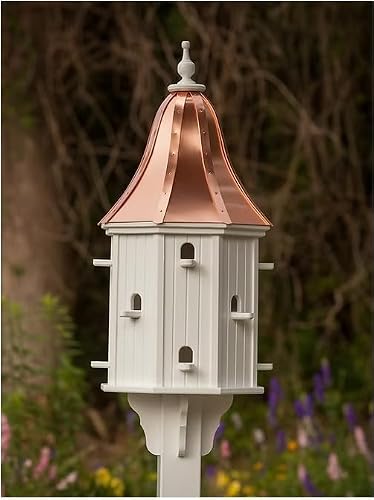 FHP Decorative Dovecote Bird House Bright Copper Bell Roof