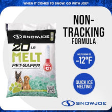 Snow Joe 100 Pack Pet-Safer Ice Melt Blend, Safer for Concrete and Sidewalks, 20 Pounds, MELT20PET - CMA Formula, Long-Lasting and Non-Tracking