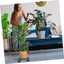 YYBOES Plant Pot Stand with Wheels Flowerpot Dolly Flowerpot Stand with Caster Indoor Plant Dolly Rolling Plant Stand Plant Base with Wheels Rolling Plant Tray Movable Plant Stand