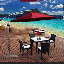 RWGOVLU 3.0M Patio Garden Outdoor Sun Umbrella Parasol, Cantilever Hanging 8 Ribs Canopy in Aluminium Anti Sun for Beach/Pool/Patio/Outdoor Canopy Shelter Tent