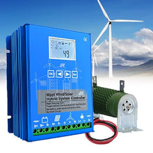 Smart Energy Control Wind & Solar MPPT Charge Regulator + PWM Solar Charging, Auto-Dump Load & 4 Output Modes - 12V/24V/48V Lithium Battery Compatible(48V)