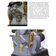 MindXplore RETROL185-Type Micro Single-Cylinder 4-Stroke Engine Model for Classic Vintage Tractor (Pulley Version)