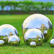 VRFTGHYJU Mirror Finish Gazing Ball - Floating Reflective Garden Ornament, Decorative Sphere for Garden, Home & Outdoor Water Feature Decorations(120mm)