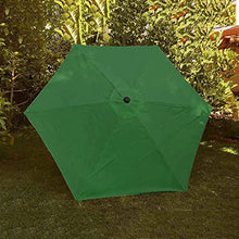 FKTHYO Parasols 6 Ribs/8 Ribs Parasol Sun Umbrella Replacement Cloth, 2.7M/300cm Garden Parasol Canopy Cover for Patio Sun Umbrella, Anti-Ultraviolet, Waterproof Parasols,Green-300cm/9.8ft (6ribs)