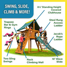 Best in Backyards Eastern Jungle Gym Dream Cedar Swing Set Green & Yellow Components